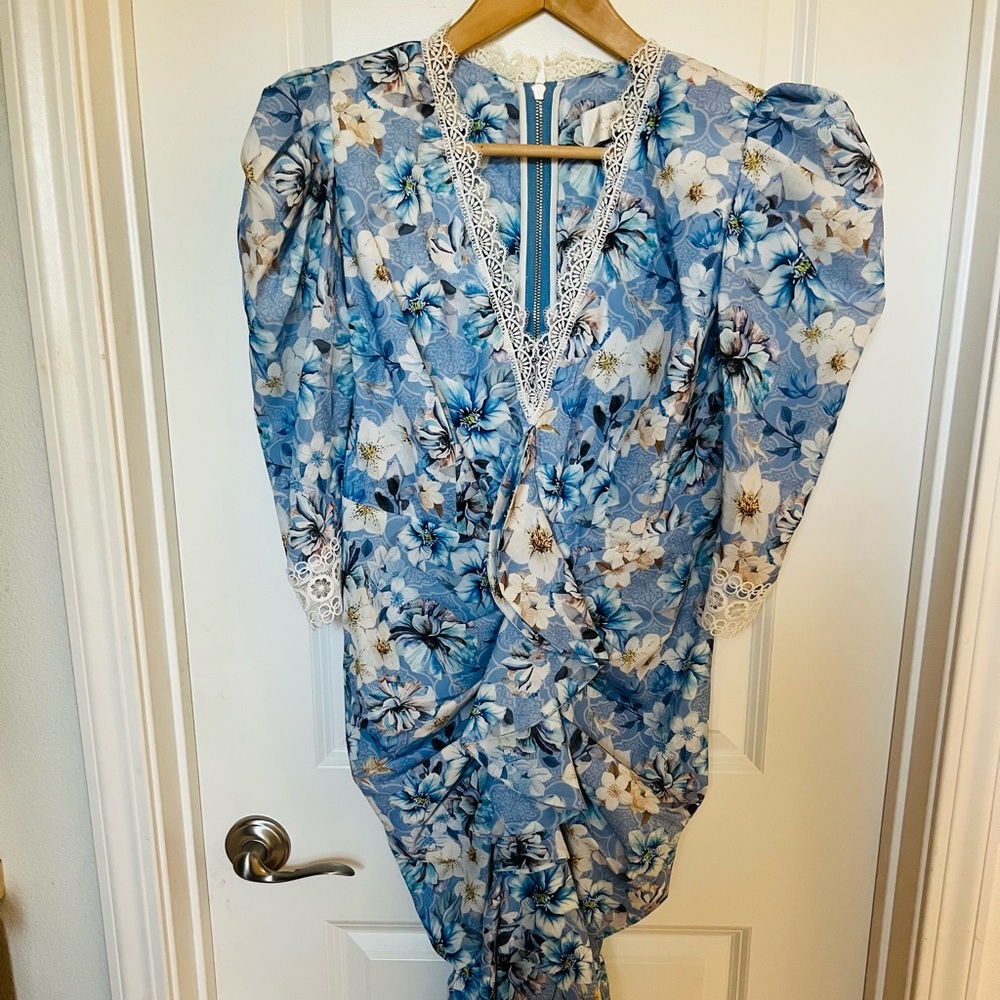 Blue Floral dress